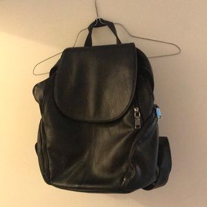 Leather backpack